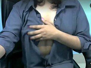 Indian girl teases tits first time