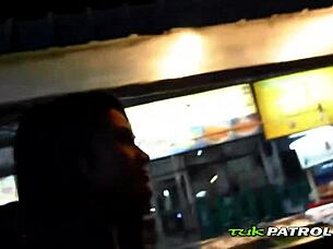 Kinky asian girl feels pleasure in black lingerie