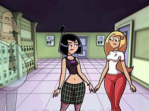 Danny Phantom in Amity Park flashing goth tits.