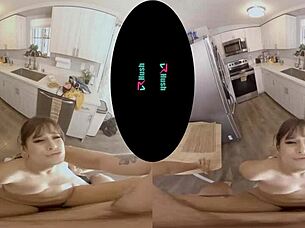 Pamela Morrison is in the kitchen, bent over, ready for a hard fuck