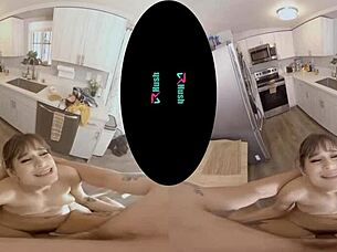 Pamela Morrison is in the kitchen, bent over, ready for a hard fuck