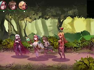 Jessica Curse Hentai Gameplay with Lesbian Masturbation and Big Tits