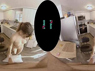 Pamela Morrison is in the kitchen, bent over, ready for a hard fuck