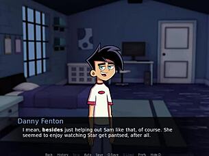 Danny Phantom in Amity Park flashing goth tits.