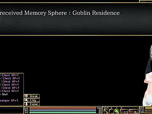 In Wings of Roldea, goblins encounter a virgin in this anime game.