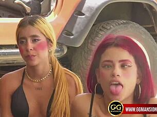 24/7 Live Show with Redheads and Brunettes at GGMansion