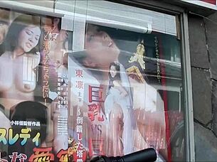 Guys Give Handjobs Outdoors at Nakamura Eigeki