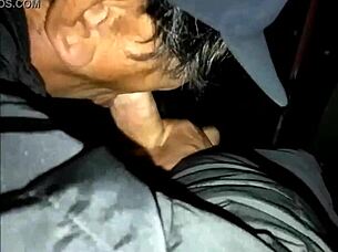 Guys Give Handjobs Outdoors at Nakamura Eigeki