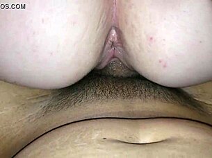 pawg milf rides cock in intense pov session, moaning loudly