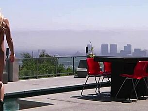 Blondie Takes Intense Threesome Blowjob Action