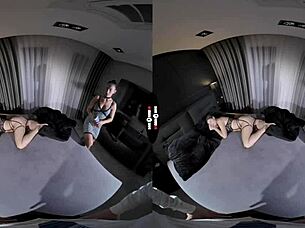 Dark room vr - shh we are cumming