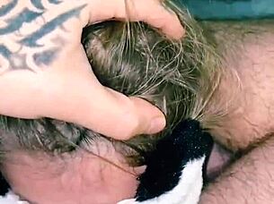 Wife sucks neighbor's big cock until creampie