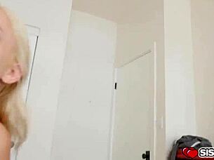 Stepbro Enjoys Jade Amber's Pussy In Doggystyle.