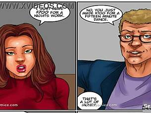 this broke housewife turns stripper in recession blues, clothes ripped off for the couple.