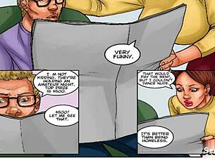 this broke housewife turns stripper in recession blues, clothes ripped off for the couple.