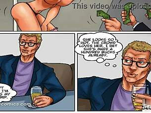 this broke housewife turns stripper in recession blues, clothes ripped off for the couple.