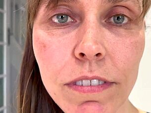 The wife engages in femdom fetish involving humiliation.