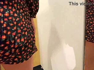 Girl fucks for discount in locker room