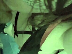 Cute chick gets bound in lingerie for deepthroat and gagging