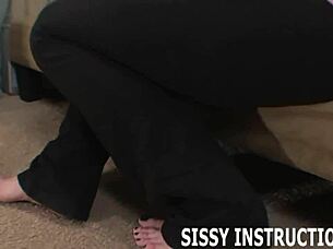 I make all my slaves dress up like sissy sluts in bdsm pov bisexual femdom