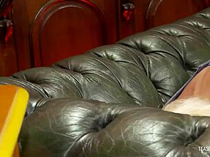 naughty blonde gets tight pussy stuffed.