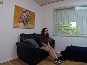 lala rose in her casting interview, looking cute.