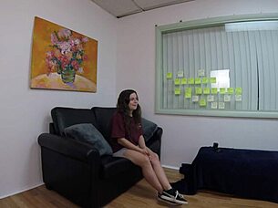 lala rose in her casting interview, looking cute.