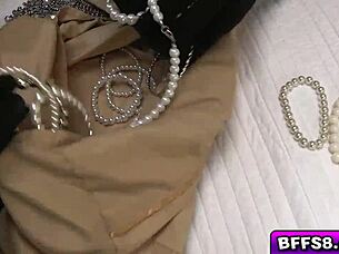 joseline gets finger fucked hard by neighbor in and out her pussy