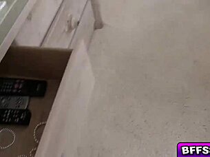 joseline gets finger fucked hard by neighbor in and out her pussy