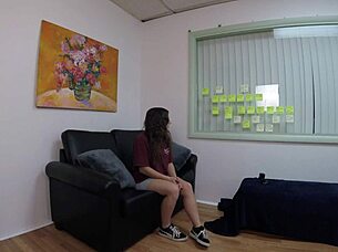 lala rose in her casting interview, looking cute.