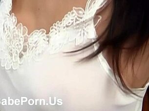 horny chick's titty fuck blowjob