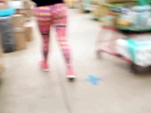 wow, tempting milf asses in public outdoor masturbation scene!