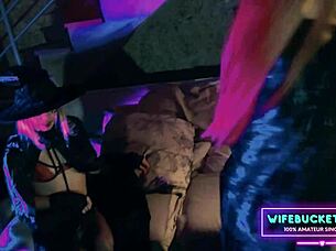 i got surprised by my wife and step-sister for halloween