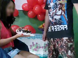 Amanda celebrates her birthday with a special gift.