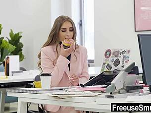 Hardcore Freeuse Office Fucking with Blowjobs and Pussy Play