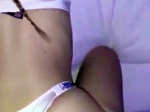 blonde with braids takes it hard doggystyle