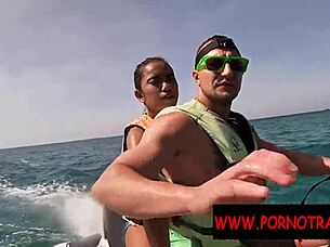 i gave an extreme outdoor blowjob on a jetski in public with my asian partner