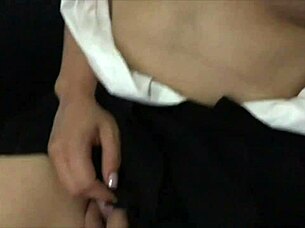 Asian amateurs fuck wildly in karaoke shop!