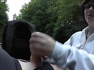 homemade public blowjob outdoors in high definition with nude amateurs