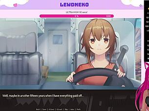 Vtuber Lewdneko Plays Highway Blossoms Dating Game With Cute Hentai