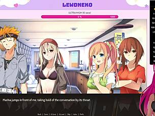 Vtuber Lewdneko Plays Highway Blossoms Dating Game With Cute Hentai