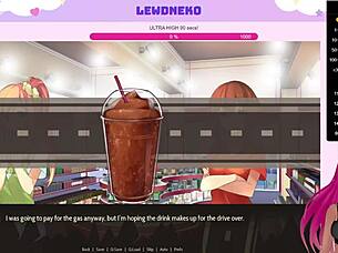 Vtuber Lewdneko Plays Highway Blossoms Dating Game With Cute Hentai