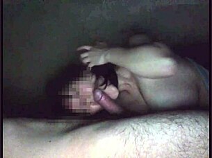 Watch this busty asian suck cock