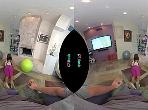 Ebon y jenna foxx bent over and fucked in yoga pants.