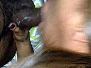 buttah's sloppy deepthroat contrasts with big black cock