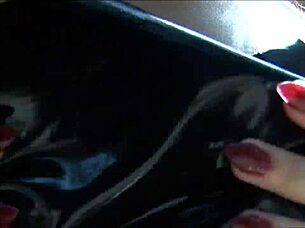 Brunette Slut Gropes Herself in Park