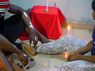 yakee's hot homemade video features a group threesome with amateurs and cumshot