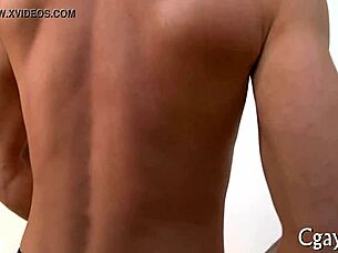 Passionate athletic gay men in intense porn