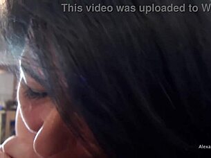 alexandra wett gives prostate and penis massages, then strap on fucks until the cock explodes and cum squirts