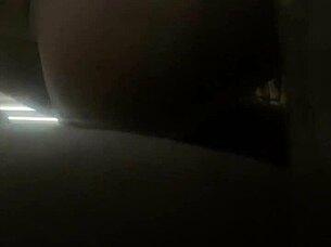 Big booty neighbor bent over and fucked at the stairs